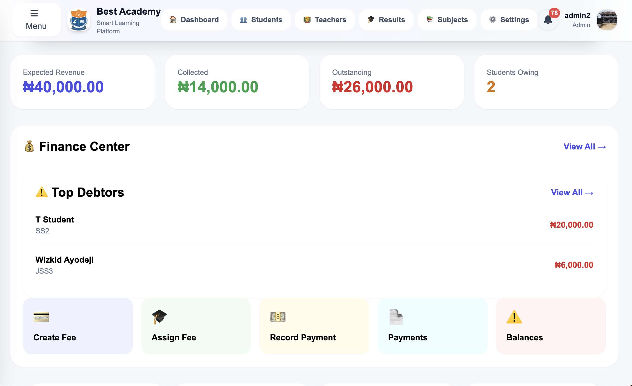 TrueLearn Dashboard